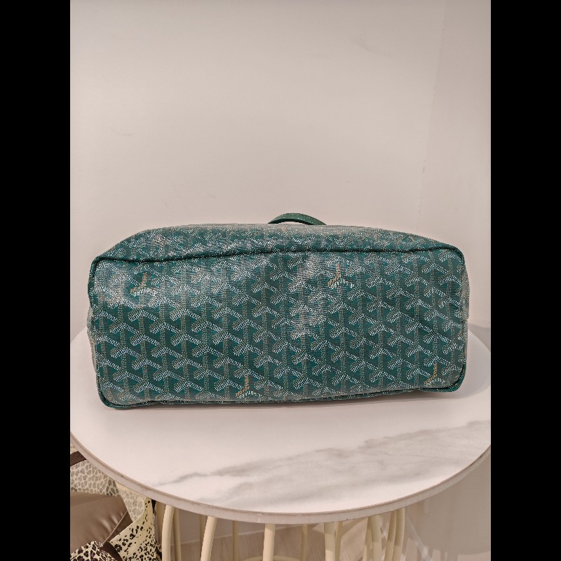 Goyard St Louis tote pm green-4