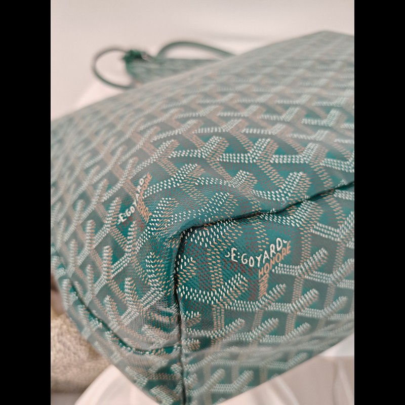 Goyard St Louis tote pm green-7