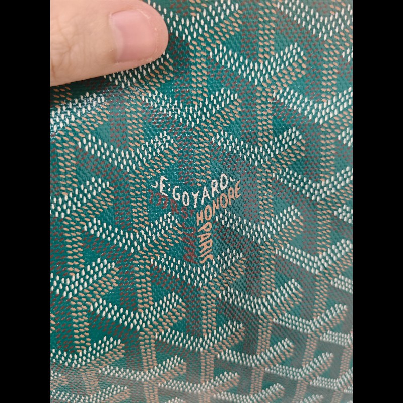 Goyard St Louis tote pm green-9