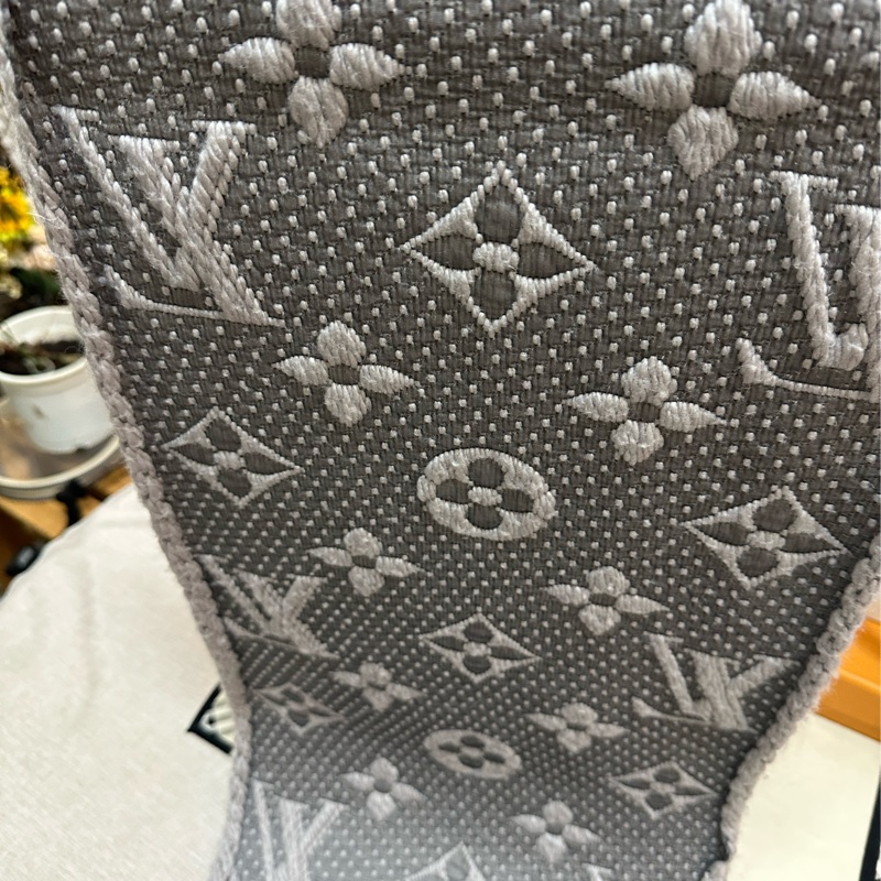 Louis Vuitton 羊毛灰圍巾-18