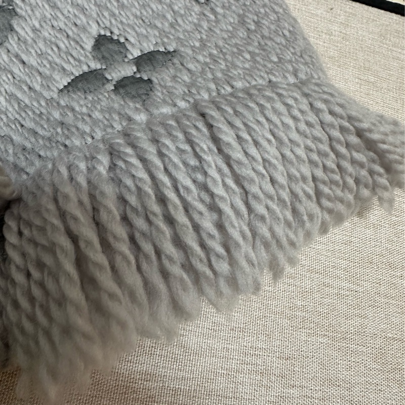 Louis Vuitton 羊毛灰圍巾-24