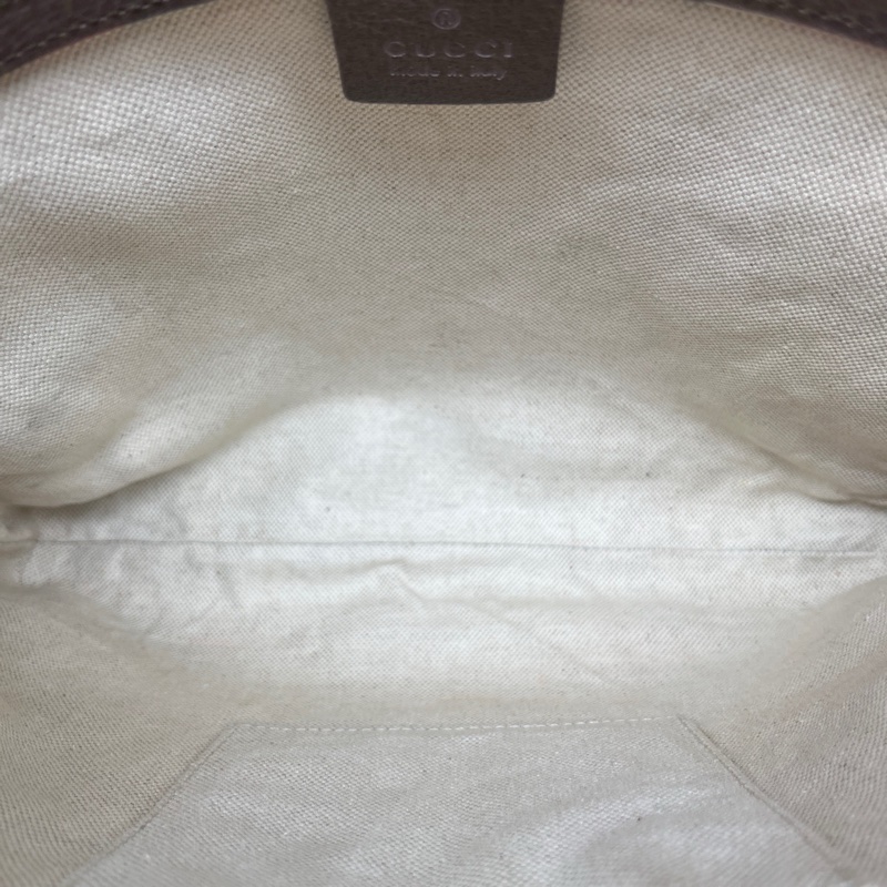 GUCCI 古馳 老花虎頭飛碟徽章郵差包 尺寸28*27-8