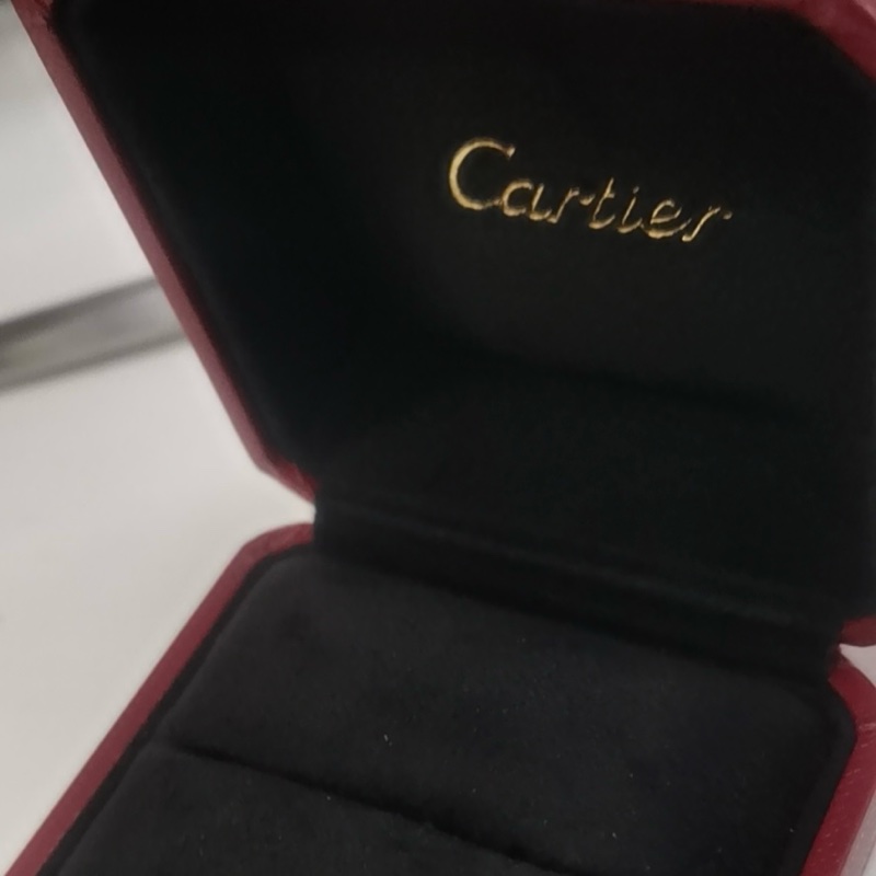 CARTIER 18K玫瑰金生日快樂窄版戒指52碼-4