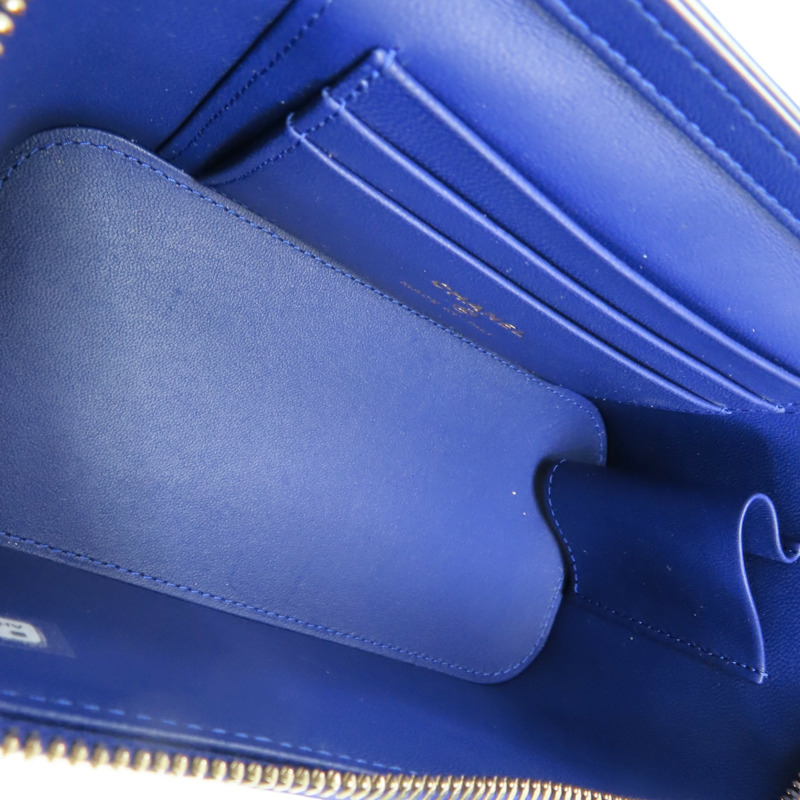 藍色 菱格紋 羊皮 Vanity Shoulder Bag 肩背包【CHANEL 香奈兒】-4