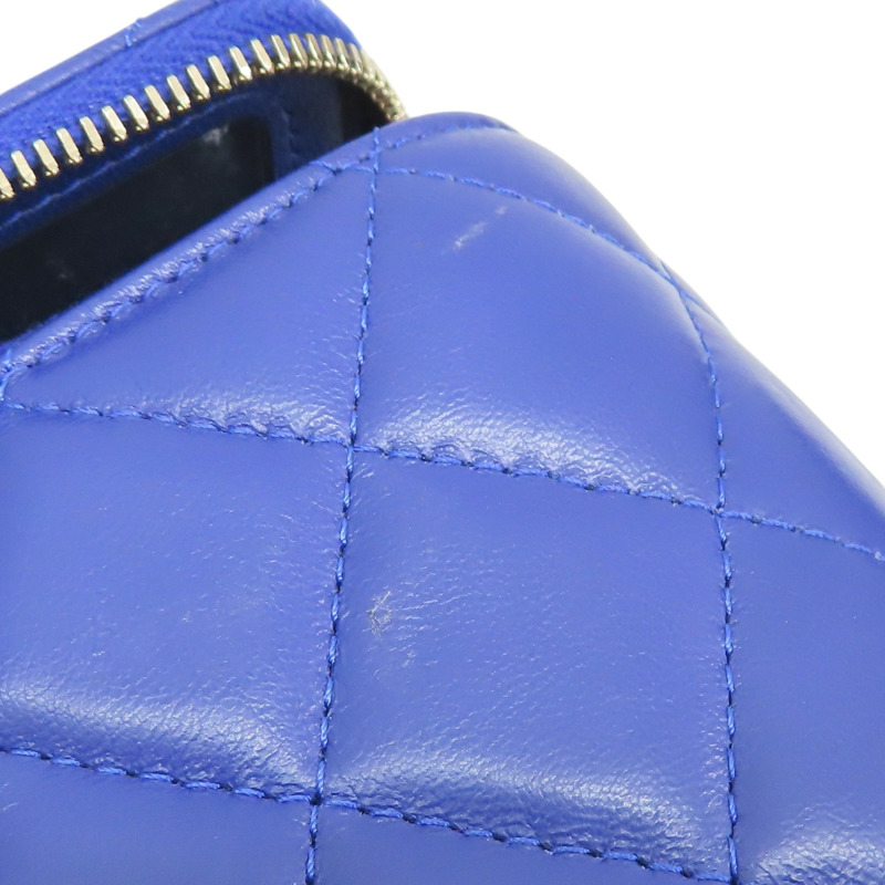 藍色 菱格紋 羊皮 Vanity Shoulder Bag 肩背包【CHANEL 香奈兒】-14