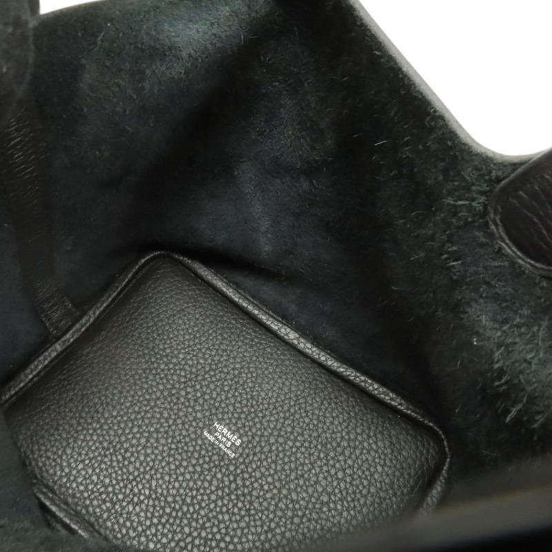 黑色 TC 牛皮 Picotin Lock 18 手提包 Y刻 金扣【HERMES 愛馬仕】-4