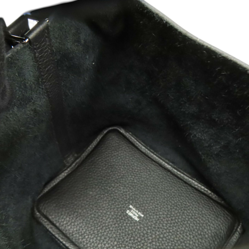 黑色 TC 牛皮 Picotin Lock 18 手提包 Y刻 金扣【HERMES 愛馬仕】-5