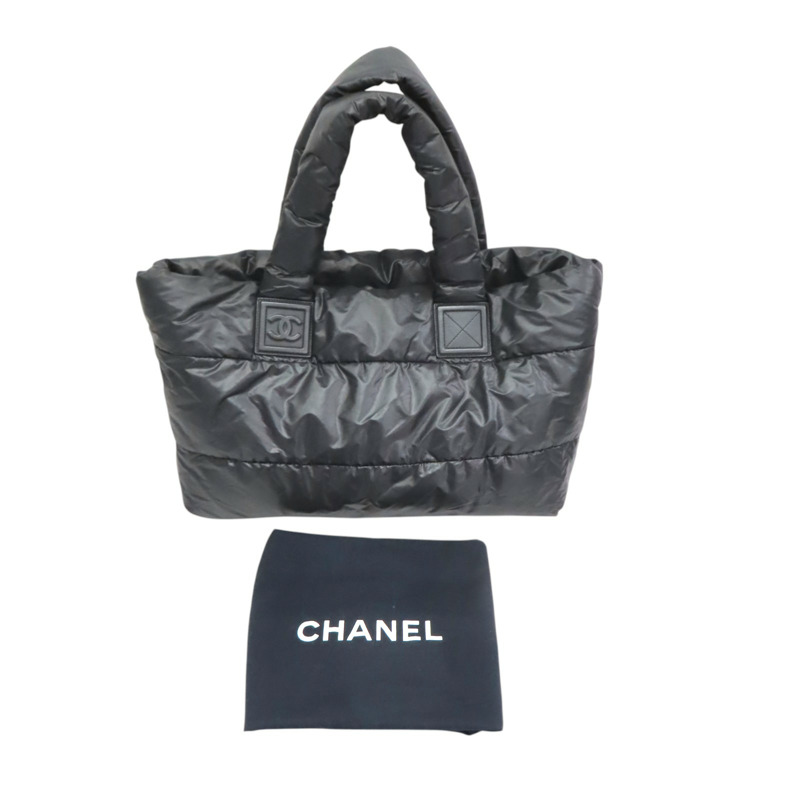 黑色 尼龍 Coco cocoon 肩背包 無卡【CHANEL 香奈兒】-11