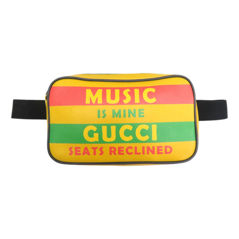 黃色 牛皮 腰包 肩背包【GUCCI 古馳】 602695