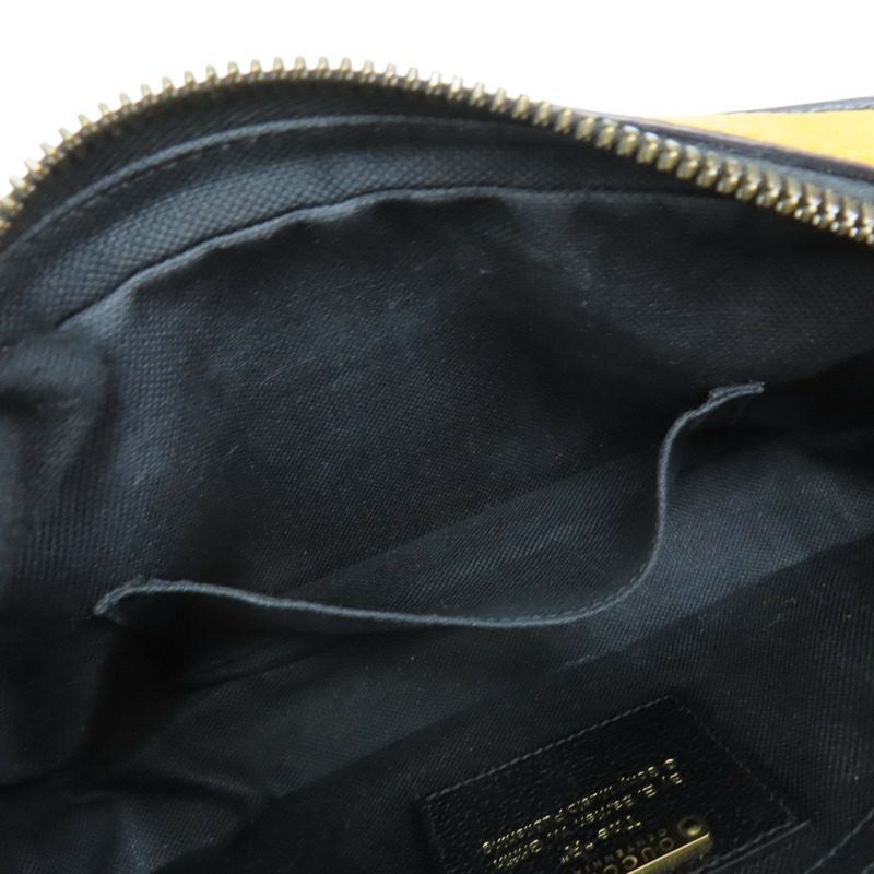 黃色 牛皮 腰包 肩背包【GUCCI 古馳】 602695-7