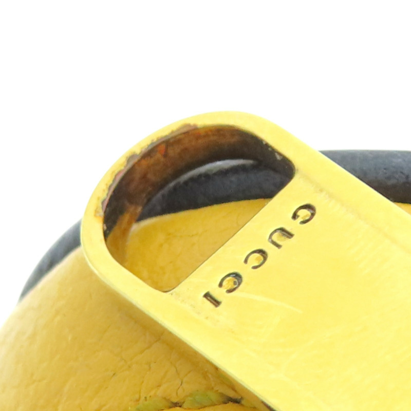 黃色 牛皮 腰包 肩背包【GUCCI 古馳】 602695-17