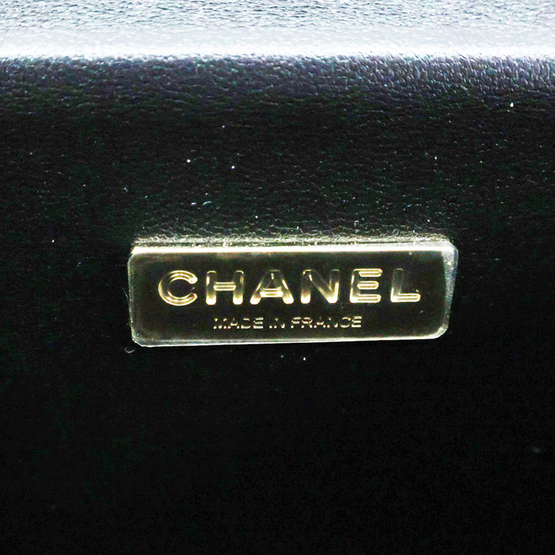 黑色 漆皮皮革 硬盒 肩背包【CHANEL 香奈兒】 AS5591-5