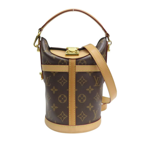 棕色 原花帆布 Duffle 兩用包【LOUIS VUITTON LV 路易威登】 M43587