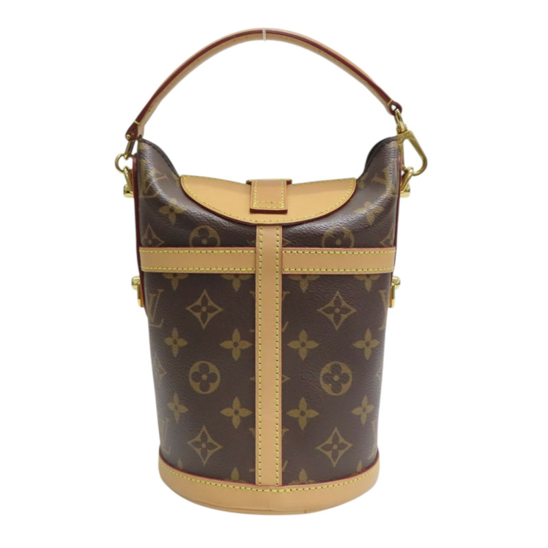 棕色 原花帆布 Duffle 兩用包【LOUIS VUITTON LV 路易威登】 M43587-1