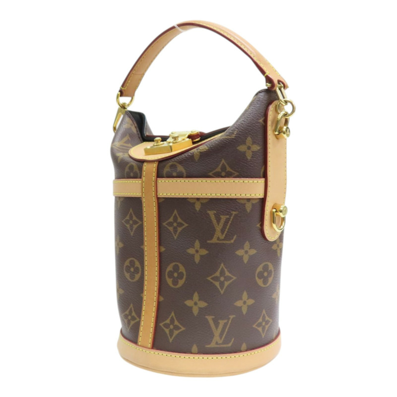 棕色 原花帆布 Duffle 兩用包【LOUIS VUITTON LV 路易威登】 M43587-2
