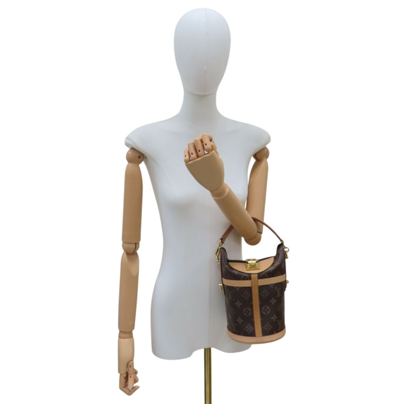 棕色 原花帆布 Duffle 兩用包【LOUIS VUITTON LV 路易威登】 M43587-9