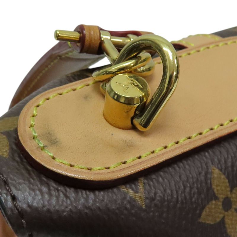 棕色 原花帆布 Duffle 兩用包【LOUIS VUITTON LV 路易威登】 M43587-17