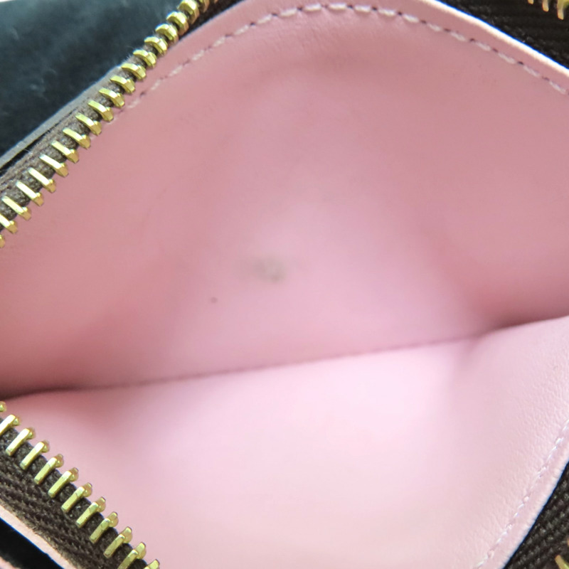 棕/芭蕾粉色 原花帆布 Rosalie 短夾【LOUIS VUITTON LV 路易威登】 M62361-12