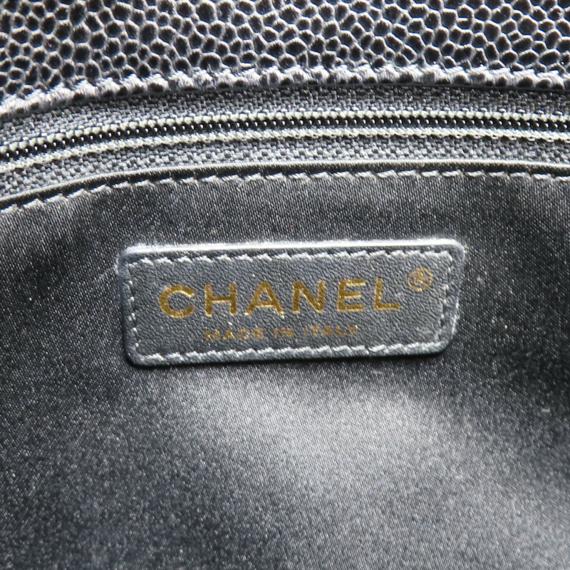 黑色 荔枝紋 牛皮 GST 肩背包 無卡【CHANEL 香奈兒】 A50995-10