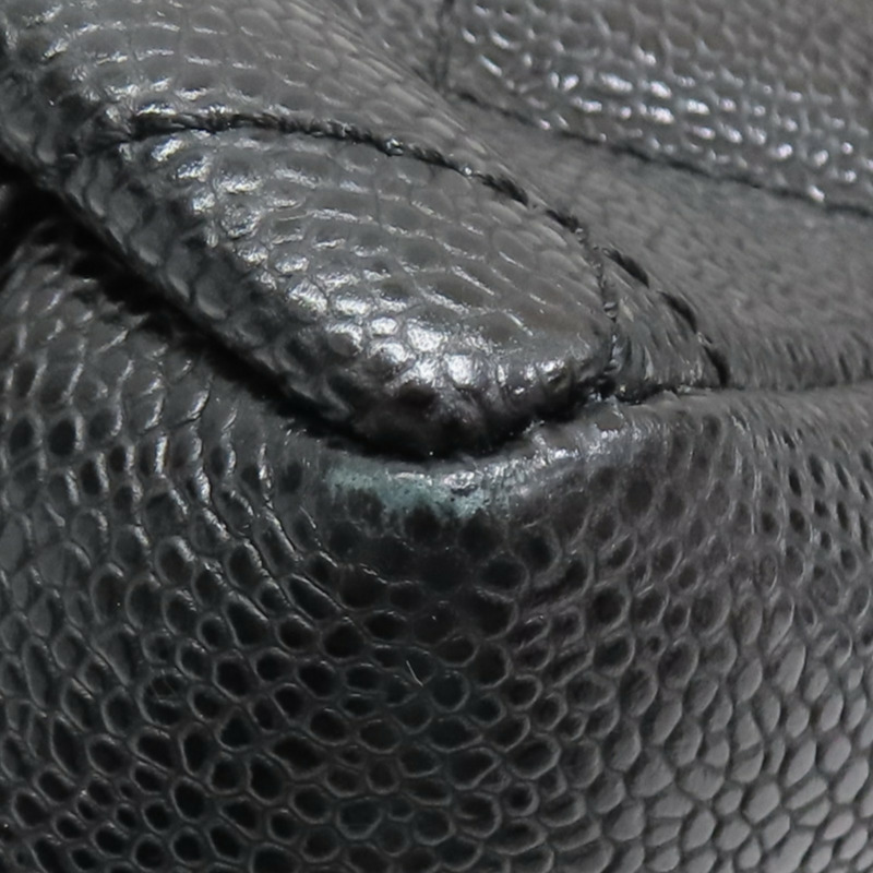 黑色 荔枝紋 牛皮 GST 肩背包 無卡【CHANEL 香奈兒】 A50995-16