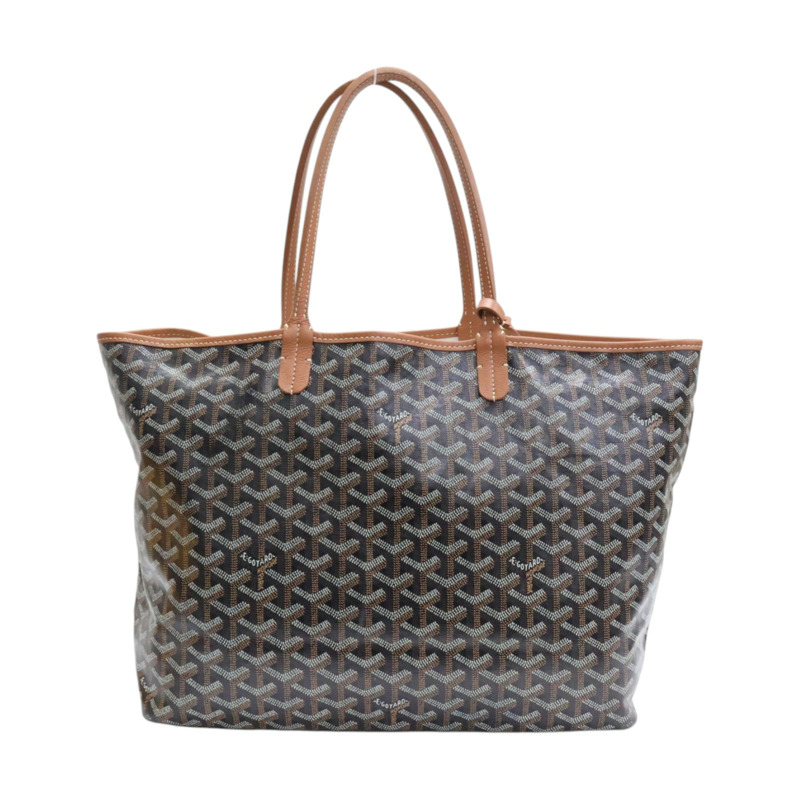棕色 Goyard 帆布 Saint Louis PM 托特包 肩背包【GOYARD 高雅德】-1