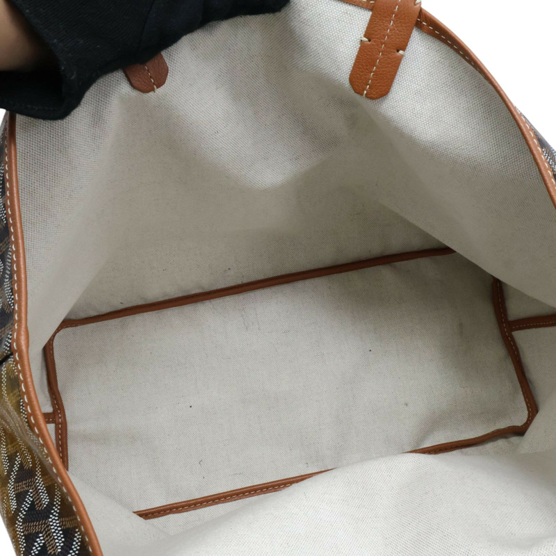 棕色 Goyard 帆布 Saint Louis PM 托特包 肩背包【GOYARD 高雅德】-4