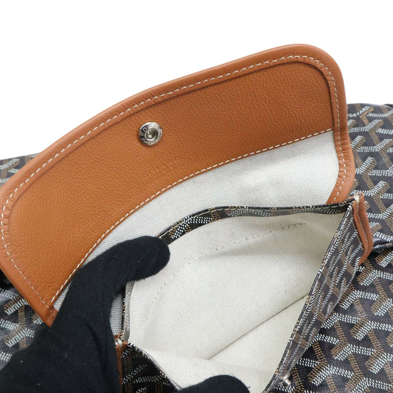 棕色 Goyard 帆布 Saint Louis PM 托特包 肩背包【GOYARD 高雅德】-5