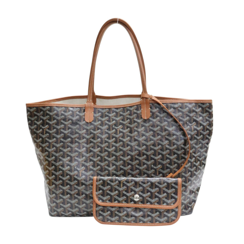 棕色 Goyard 帆布 Saint Louis PM 托特包 肩背包【GOYARD 高雅德】-7