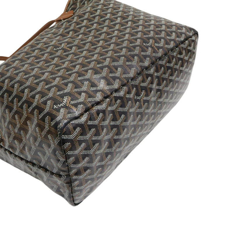 棕色 Goyard 帆布 Saint Louis PM 托特包 肩背包【GOYARD 高雅德】-9