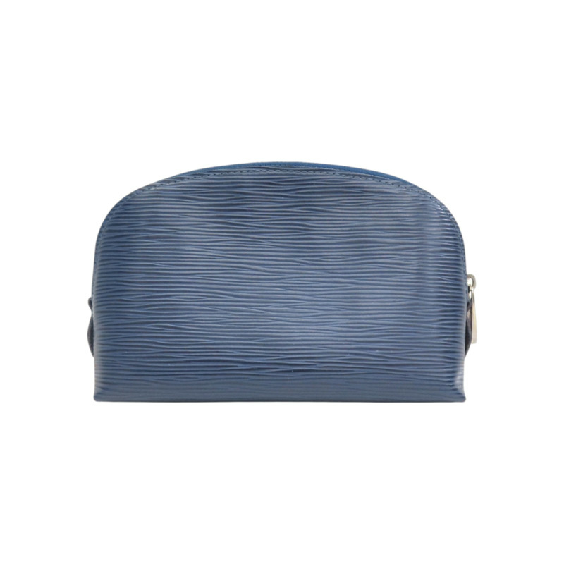 藍色 EPI 水波紋 牛皮 Cosmetic Pouch 手拿包 M40638【LOUIS VUITTON LV 路易威登】 M40638-1