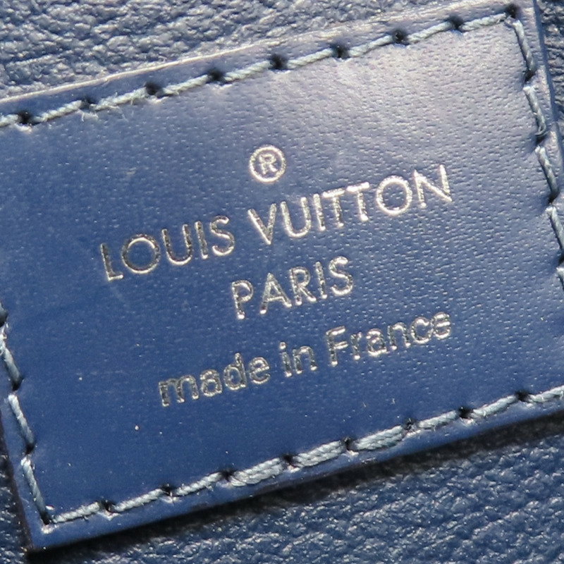 藍色 EPI 水波紋 牛皮 Cosmetic Pouch 手拿包 M40638【LOUIS VUITTON LV 路易威登】 M40638-7