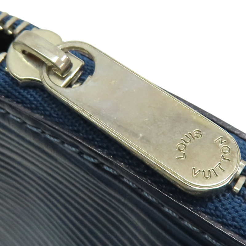 藍色 EPI 水波紋 牛皮 Cosmetic Pouch 手拿包 M40638【LOUIS VUITTON LV 路易威登】 M40638-13