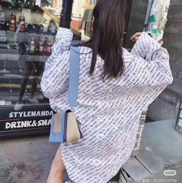 Celine frame 霧霾藍 拼灰色 豆腐包 肩背包 斜背包 側背包-2