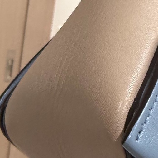 Celine frame 霧霾藍 拼灰色 豆腐包 肩背包 斜背包 側背包-36