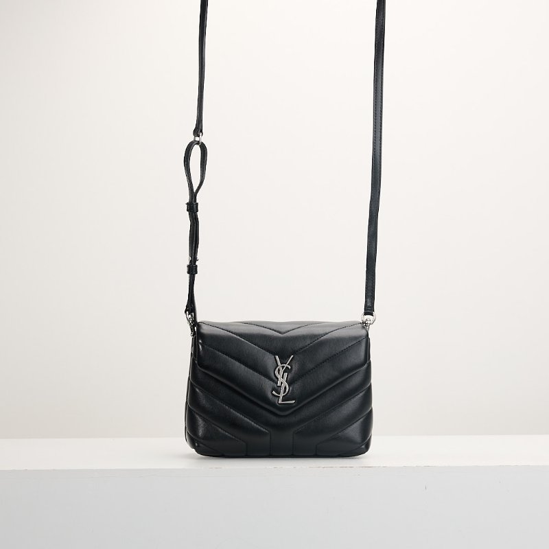 二手YSL Toy Loulou方胖/黑銀-0