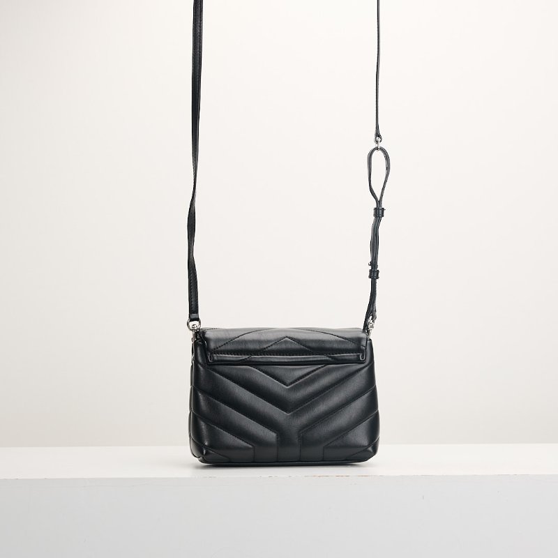 二手YSL Toy Loulou方胖/黑銀-1