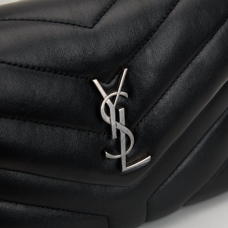 二手YSL Toy Loulou方胖/黑銀-8