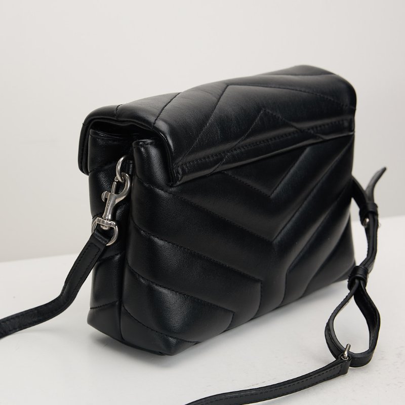 二手YSL Toy Loulou方胖/黑銀-11