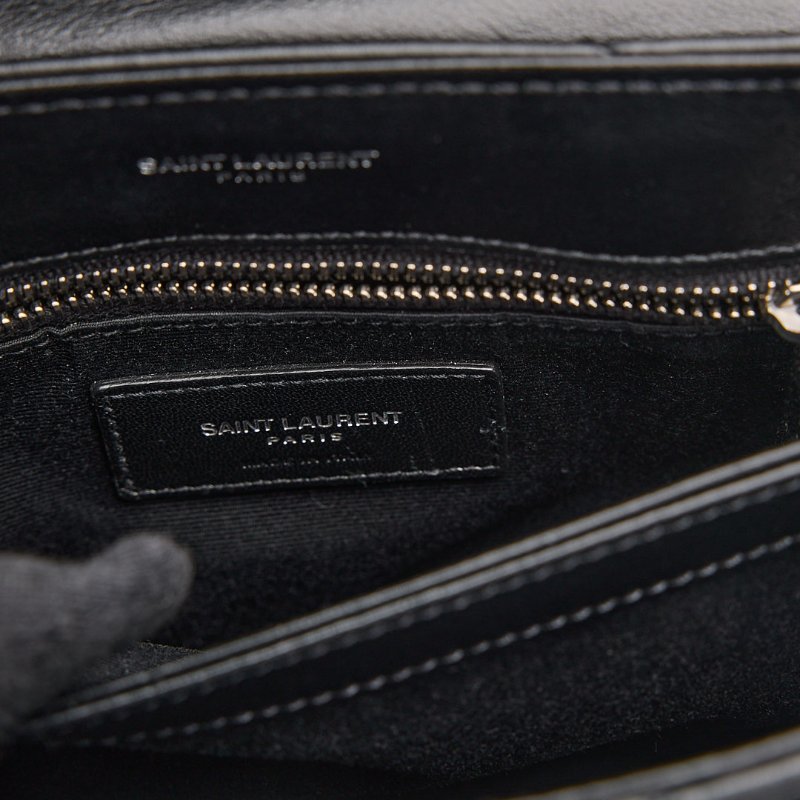 二手YSL Toy Loulou方胖/黑銀-17