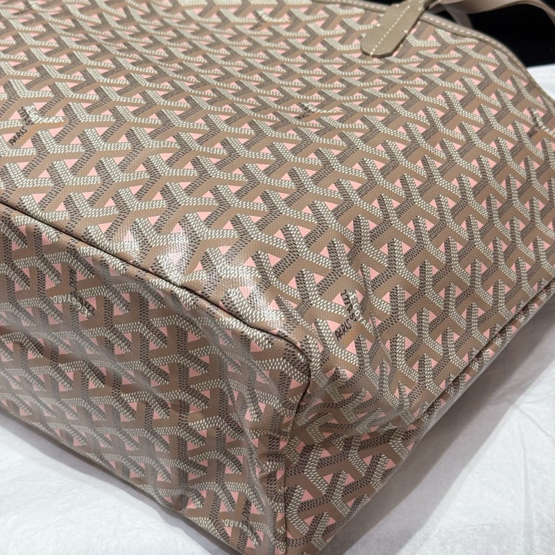 Goyard/戈雅 170週年限定 灰粉pm中號Tote包 限量款-2