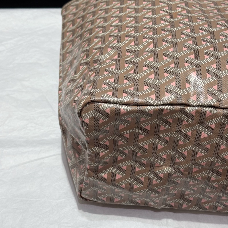 Goyard/戈雅 170週年限定 灰粉pm中號Tote包 限量款-3