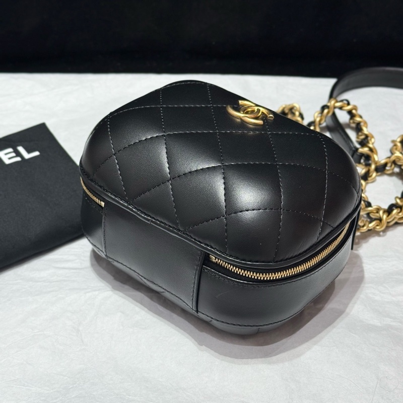 chanel 香奈兒 22P黑金手柄膠囊包 尺寸約13.5✖️15.5-3