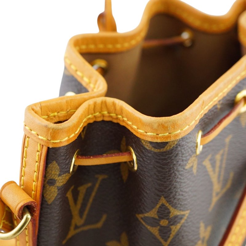 Louis Vuitton LV M41346 Noe BB原花束口迷你水桶包 斜背包-21