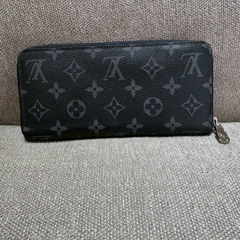 Louis Vuitton 黑老花拉鏈長夾-0