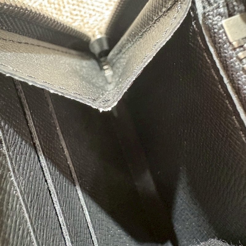 Louis Vuitton 黑老花拉鏈長夾-13