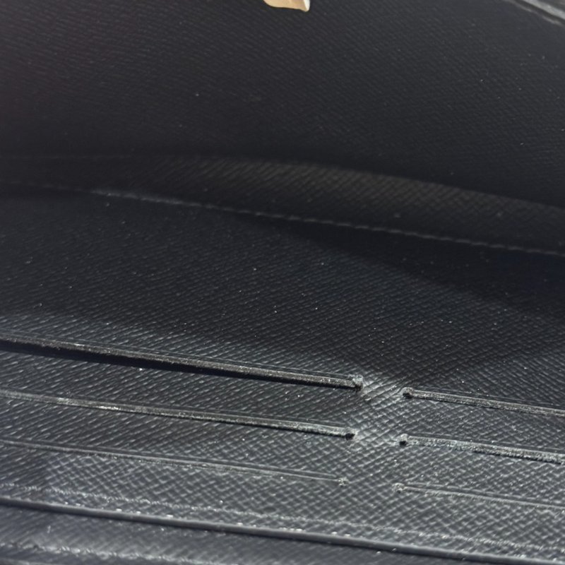 Louis Vuitton 黑老花拉鏈長夾-19