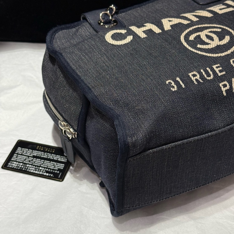 Chanel 香奈兒保齡球沙灘手提單肩包 約32x23-3