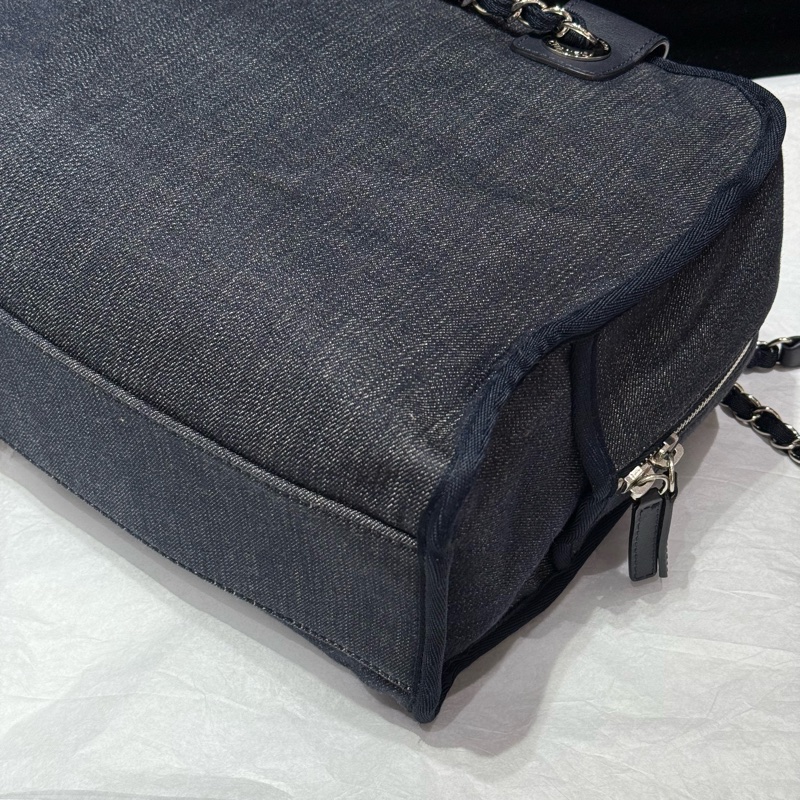 Chanel 香奈兒保齡球沙灘手提單肩包 約32x23-5