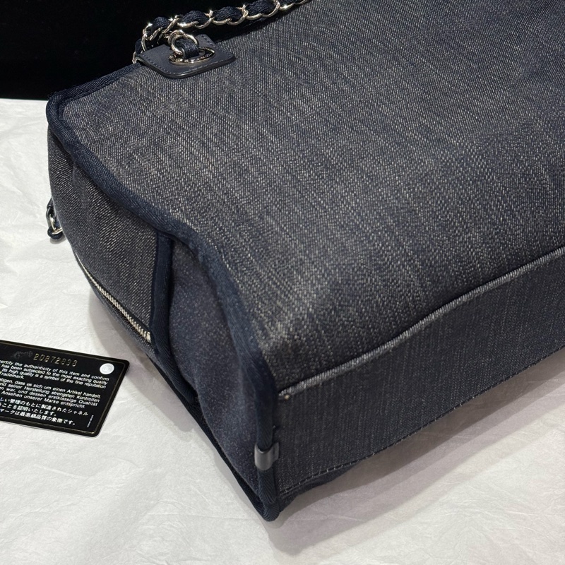 Chanel 香奈兒保齡球沙灘手提單肩包 約32x23-6