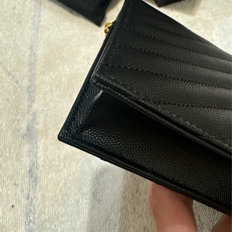 YSL 聖羅蘭 YAL小款19CM WOC 魚子醬皮革金色-6